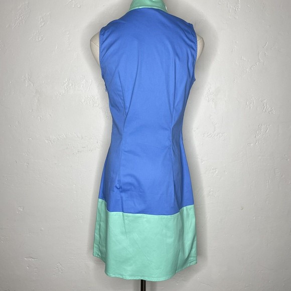 Sail To Sable Womens XS Marina Cabbage Color Block Sleeveless Shift STS - Picture 5 of 7